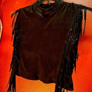 Sued like Gianni Bini crop top